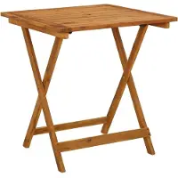 vidaXL foldbart havebord 70 x 70 x 75 cm massivt akacietræ