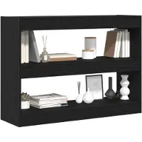 vidaXL Bogreol Sort eg 100 x 30 x 72 cm Konstrueret træ