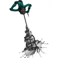 Vonroc Mixer - 1800W - Røreværk - Maling og Cement | 2 gear, soft start & konstant hastighed | Inkl. Tilbehør