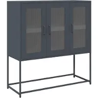 vidaXL skænk 100,5x39x107 cm koldvalset stål antracitgrå