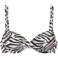 LASCANA Bikinioverdel creme / greige / sort