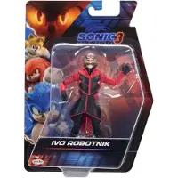JAKKS Pacific Sonic 3 Movie Action Figures 5 -Inch Ivo Robotnik Collector Toy Figure mycket artikulerad för pojkar flickor - officiellt lice