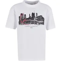 Karl kani Shirts 'Skyline' carminrød / sort / hvid