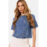 Lipsy Bluse blue denim