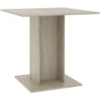 vidaXL spisebord 80 x 80 x 75 cm spånplade sonoma-eg