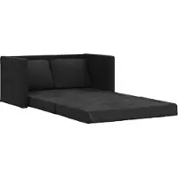 vidaXL 2-i-1 sovesofa 122x204x55 cm velour sort