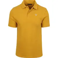 Barbour Piqué Poloshirt Okker Gul måle