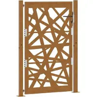 vidaXL havelåge 100x150 cm vejrbestandigt stållampedesign
