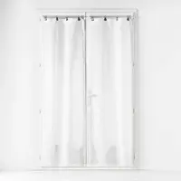 Douceur D`Interieur gardiner i glat voile med bånd, LINKA, 70 x 200 cm