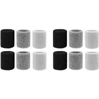 Exogio 4X Sweatbands Sports Wristband for Men & Women - Moisture Wicking Athletic Cotton Terry Cloth Sweatband for Sports