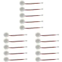 Exogio 15 Pcs 20mm 1.7Mhz Ultrasonic Mist Maker Fogger Ceramics Discs with Wire and Sealing Ring Humidifier Accessories