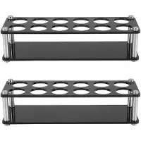 Exogio 2X 12-Hole Acrylic Cup Holder, Shot Glasses Organizer, Beer Wine Glass Holder Acrylic Wine Glass Holder