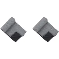 Exogio 2X Ice Silk Towel Sports Instant Cooling Ice Towel Portable Outdoor Travel Fitness Running Swim Towel Silicone Bag Gray