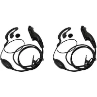 Jojomino 2X PTT Earpiece Headset Mic for Xir P8268 P8668 APX6000 APX7000 APX2000 DP3400 DP3600 DP4400 DP4800 DGP6150