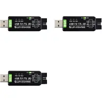 Jojomino 3X Waveshare Industrial Grade USB to TTL Converter CH343G Serial Port Conversion Module Support 5V/3.3V