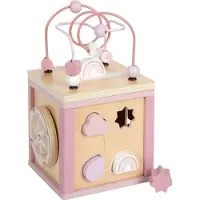 Small Foot Design Pink motor skills cube