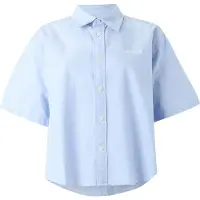 Carhartt WIP - Mærker - W' S/S Kaia Shirt Bleach White til UnisexBomuld - Størrelse XS - Blå