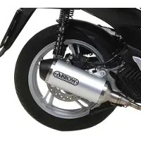 Arrow Urban Aluminium Dark With Dark End Cap Honda Sh 125i/150i ´20-22 Homologeret Lyddæmper