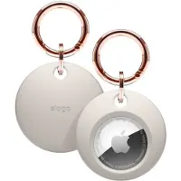 Elago Basic Case kompatibel med Airtag Keychain (Stone)