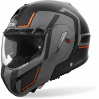 Airoh Mathisse II Genius Klaphjelm Mat/Orange/antracit/Sort L