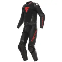 Dainese Demon Sprint 2-delt Læderdragt Sort/Rød 52