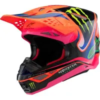 Alpinestars S-M10 Deegan Monster Crosshjelm Sort/Pink S