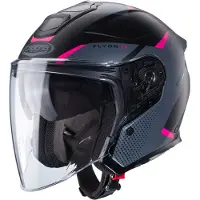 Caberg Flyon II Boss jet-hjelm Mat/Sort/Grå/Pink XS