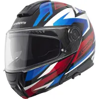 Schuberth C5 Zenith Klaphjelm Hvid/Blå/Rød 57