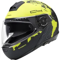 Schuberth C4 Pro Magnitudo Yellow klaphelm Mat/Sort/Gul 65