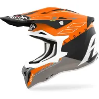 Airoh Strycker Skin Mat/Orange/Sort/Hvid XS