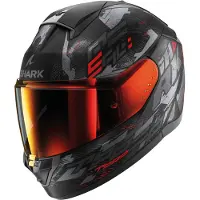 Shark Ridill 2 Molokai Integralhjelm Mat/Sort/antracit/Rød L