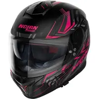 Nolan N80-8 Turbolence integralhjelm Mat/Sort/Pink 2XS