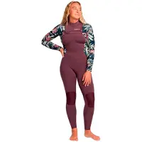 Roxy Swell 4/3 Mm Dame Våddragt I Neopren Med Lynlås I Brystet Og Lange ærmer
