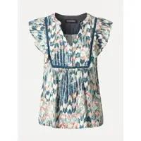KOROSHI Bluse blandingsfarvet