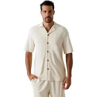 GUESS Skjorte 'Knitted Bowling' gul