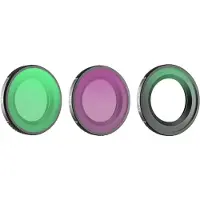 Sunnylife 1/4" objektivfiltre 3 stk. - Sort tåge + CPL + ND16 til Osmo Nano