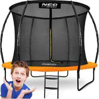 Neo-Sport 8 pėdų / 252 cm profiliuotas sodo batutas su vidiniu tinklu „“