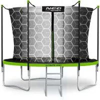 Neo-Sport 10 pėdų / 312 cm sodo batutas su vidiniu tinklu ir kopėčiomis