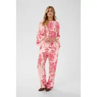 Saint tropez Bluse 'PollyanaSZ' beige / lys pink / rød