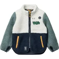 Liewood Fleecejakke 'Nolan' navy / grøn / smaragd / hvid