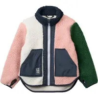 Liewood Fleecejakke - Teddy - Noam - Rose Blush Multi Mix - - 1 år (80) - Fleecejakke