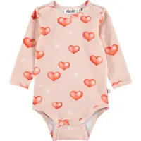 Molo Body l/æ - Foss - Airbrush Hearts - - 1½ år (86) - Body L/Æ