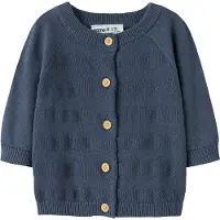 Name it Cardigan - Strik - NbmKop - Vintage indigo - - 1 år (80) - Cardigan