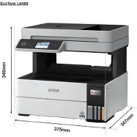 Epson EcoTank L6460 - Multifunktionsprinter - farve - blækprinter - kan genopfyldes - A4 (210 x 297 mm) (original) - A4/Legal (medie) - op til 17 spm (udskriver) - 250 ark - Wi-Fi, USB, LAN
