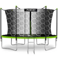 Neo-Sport 14 pėdų / 435 cm sodo batutas su vidiniu tinklu ir kopėčiomis „“