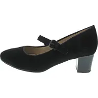 Caprice Pumps, black, made of Leather with Block heel, Size 39