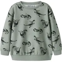 Name it Sweatshirt - NmmKasse - Green Milieu - - 3 år (98) - Sweatshirt