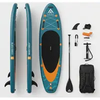 Extralink BLACK FOREST POMPOWANA SUP-board 320x81x15, sæt med pagaj, rygsæk, pumpe, reb, SUP-tilslutning/tilkobling – SUP-3015