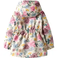 Name it Overgangsjakke 'NMFMaxi' ecru / lyseblå / gul / lys pink
