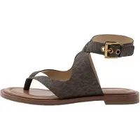 Michael Kors Michael Korstil kvinder. 40T6IRFS1B Irene flad sandal brun (41), Fast, Spænder, Casual